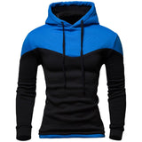 Men Slim Coat Patchwork Hoodies