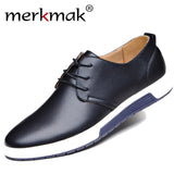 Casual Leather Fashion Trendy Flat Shoes for Men