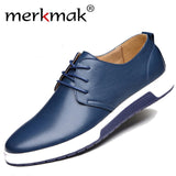 Casual Leather Fashion Trendy Flat Shoes for Men