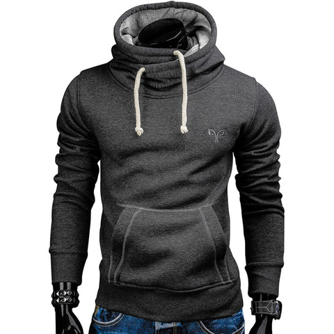 Hoodies Men Fashion Pullover Turtleneck Sportswear