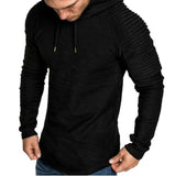 Mens Fashion Hoodies Solid Color Sweatshirt