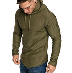 Mens Fashion Hoodies Solid Color Sweatshirt