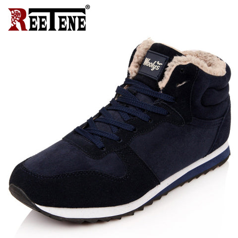 Men Fashion Fur Flock Winter Shoes