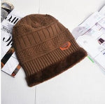 Wool Neck Warmer Knitted Hat Scarf Set