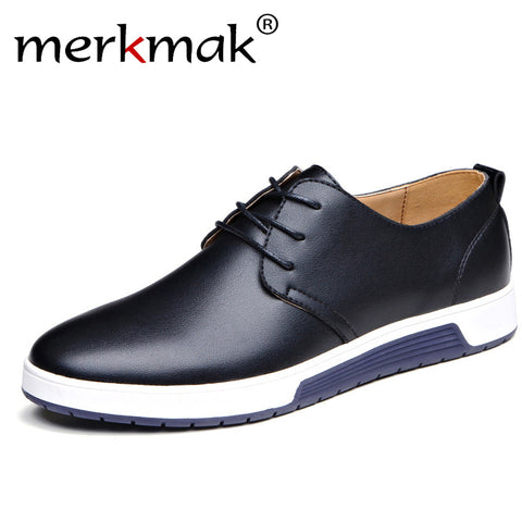 Casual Leather Fashion Trendy Flat Shoes for Men